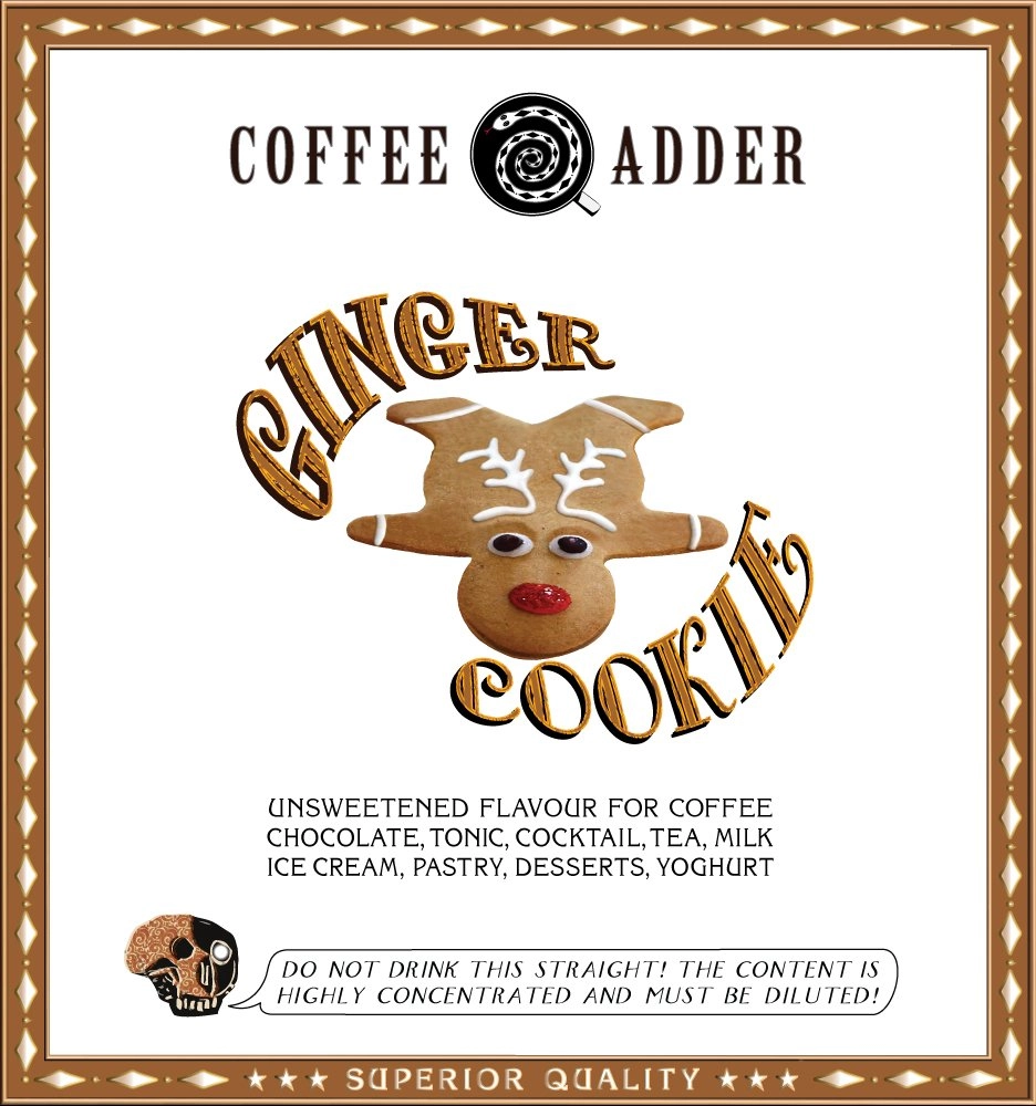 Unsweetened Ginger Cookie coffee syrup