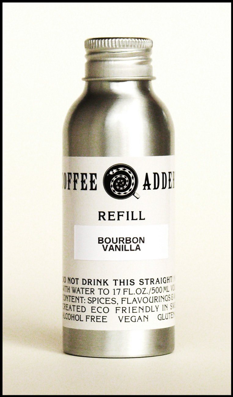Bourbon Vanilla coffee syrup refill